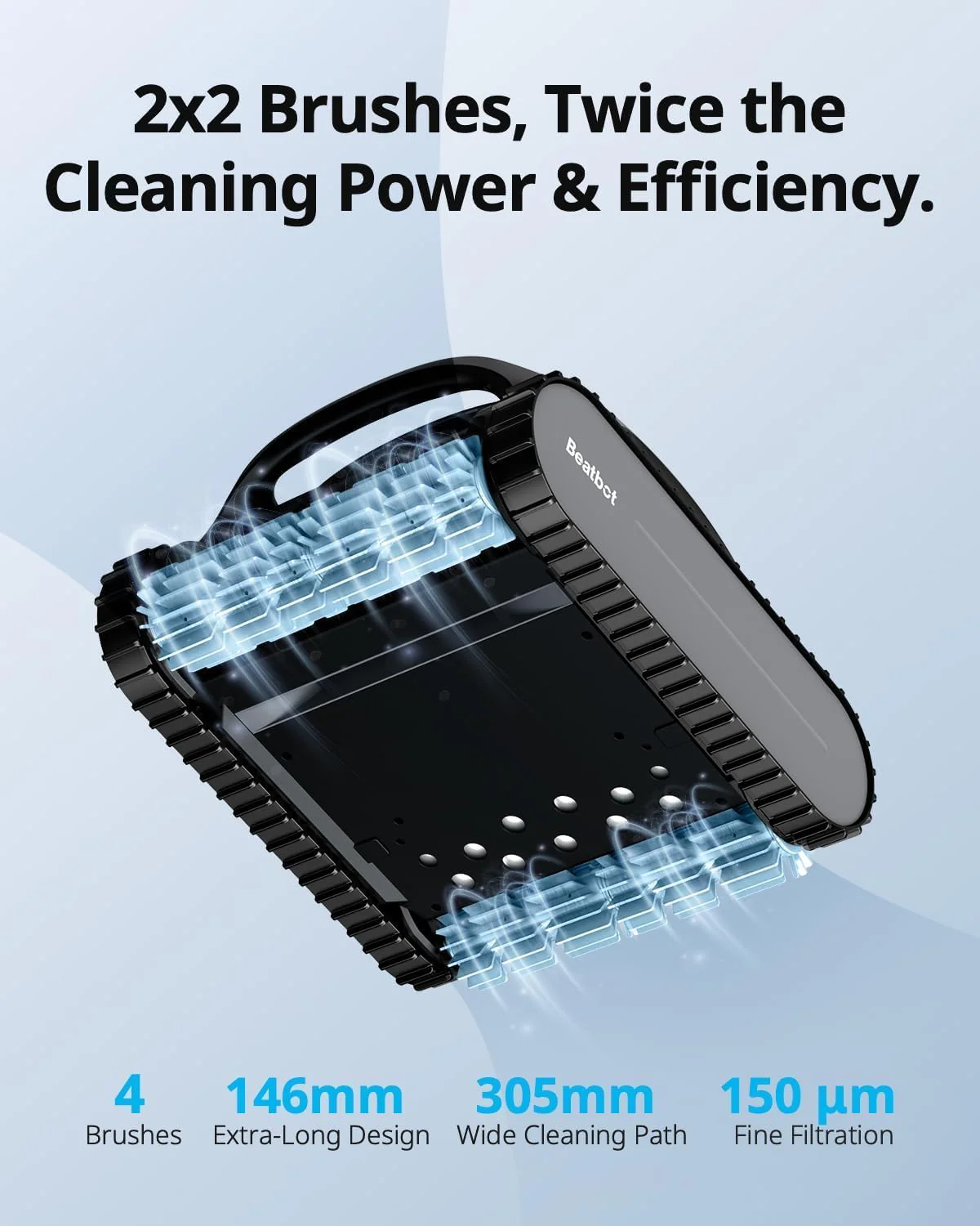 Beatbot Aquasense Cordless Robotic Vacuum for Above & Inground Pools (A100) - Image 4