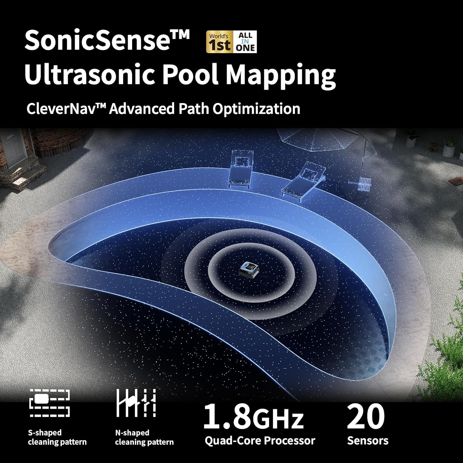 Beatbot AquaSense Pro Cordless Robotic Vacuum for Inground Pools (A100 Pro) - Image 5