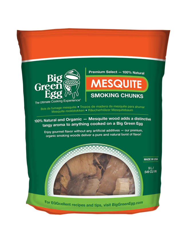 Big Green Egg Premium Kiln Dried Mesquite Wood Smoking Chunks, 9L (114631)