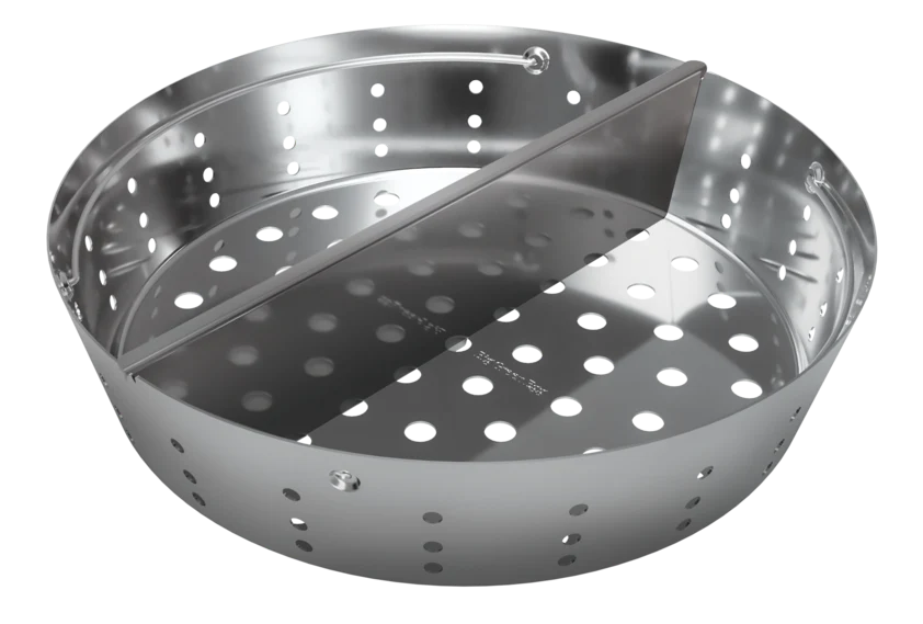 Big Green Egg Stainless Steel Fire Bowl w/Divider for 2X-Large Egg (122681)