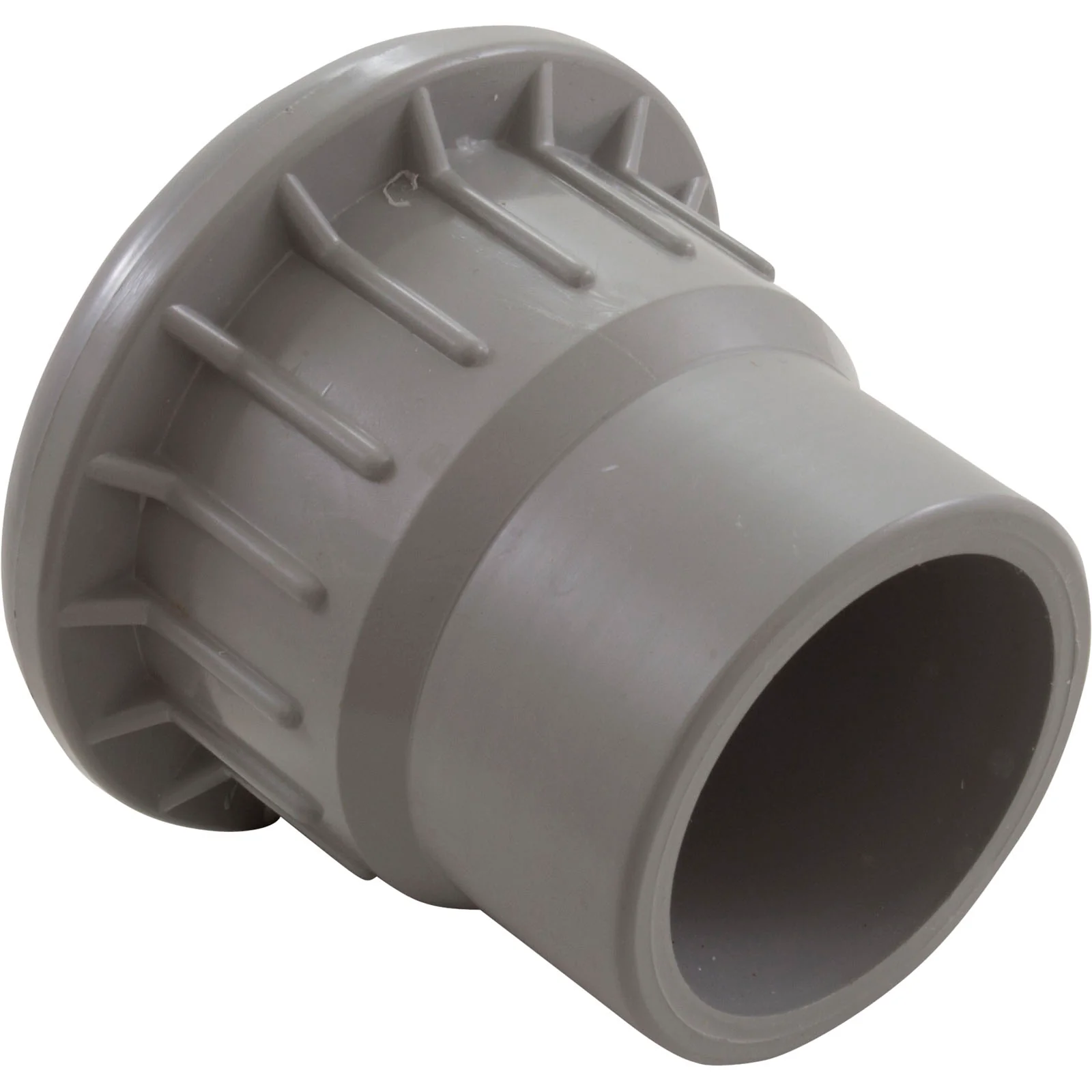 Fiberglass Wall Fitting & Flush Eyeball, 1 1/2" Socket x 2" Spigot, Gray (25523-701-000) - Image 3