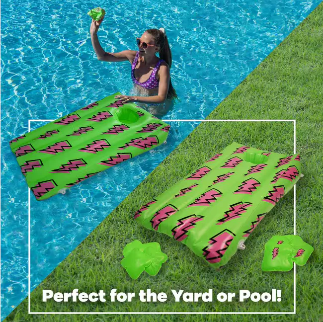 GAME Inflatable Corn Hole Game, Retro Print (44009-BB) - Image 3