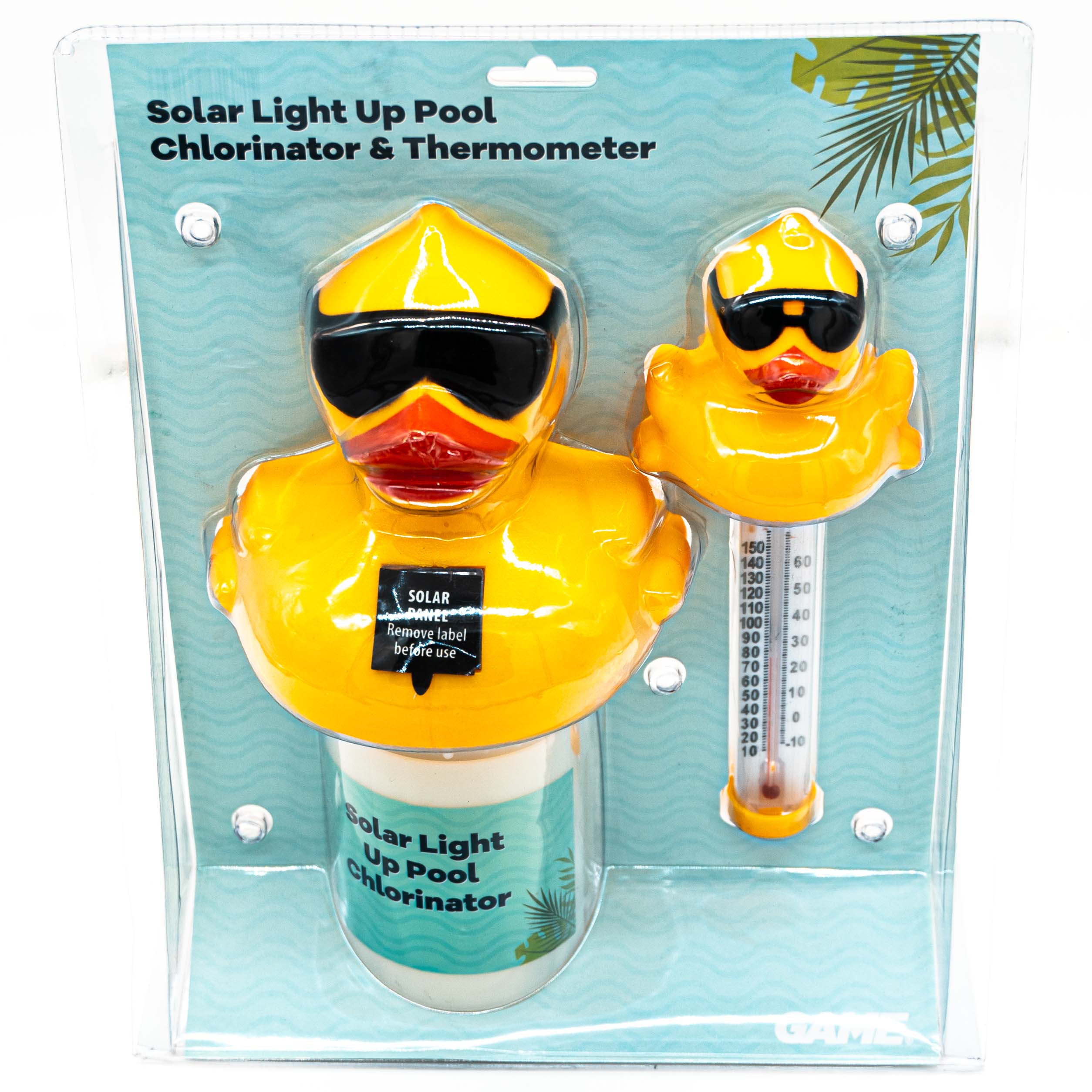 GAME Solar Derby Duck Chlorinator & Duck Thermometer Combo Pack (96164)