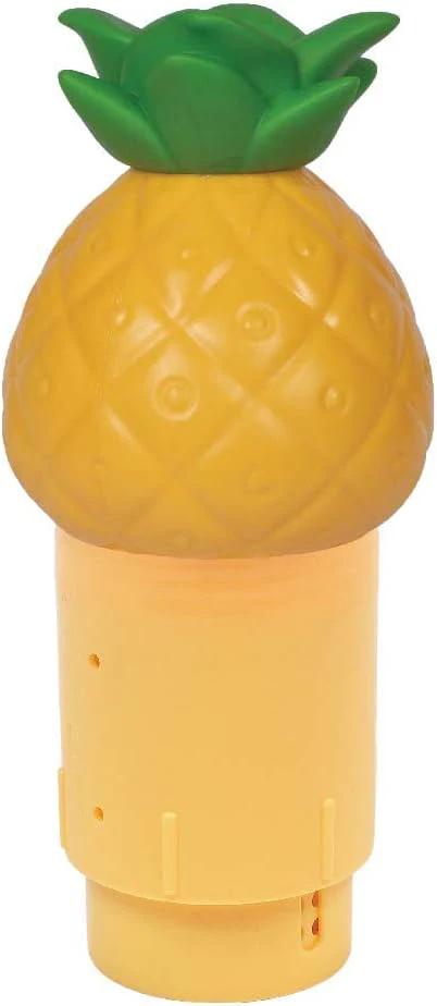 GAME Solar Light Up Pineapple Chlorinator, Holds Five (5) 3" Chlorine Tablets (12036-BB)