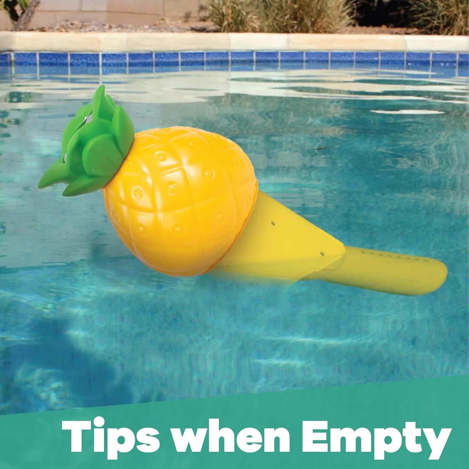 GAME Solar Light Up Pineapple Chlorinator, Holds Five (5) 3" Chlorine Tablets (12036-BB) - Image 3