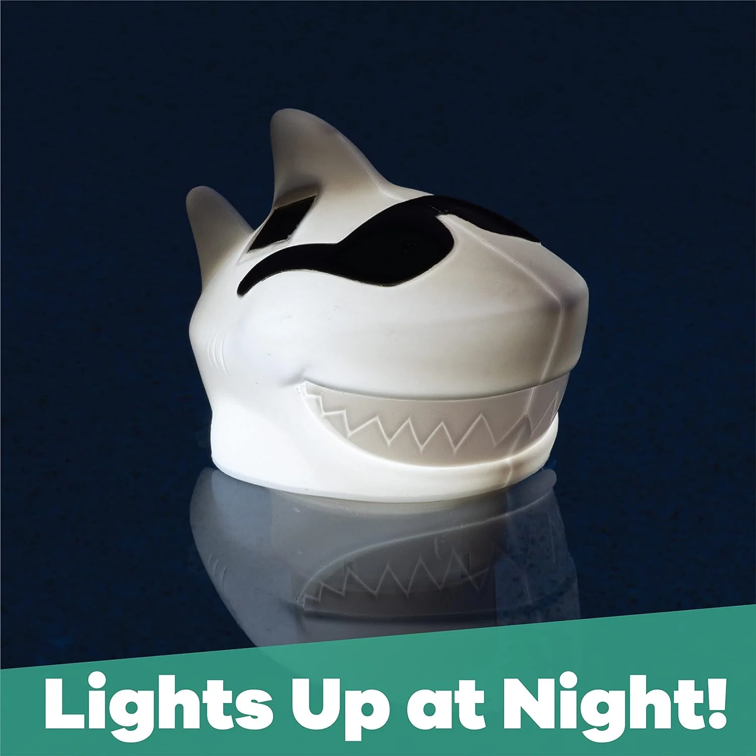 GAME Solar Light Up Shark Chlorinator, Mid-Size, Holds Three (3) 3" Tablets (12302-BB) - Image 2