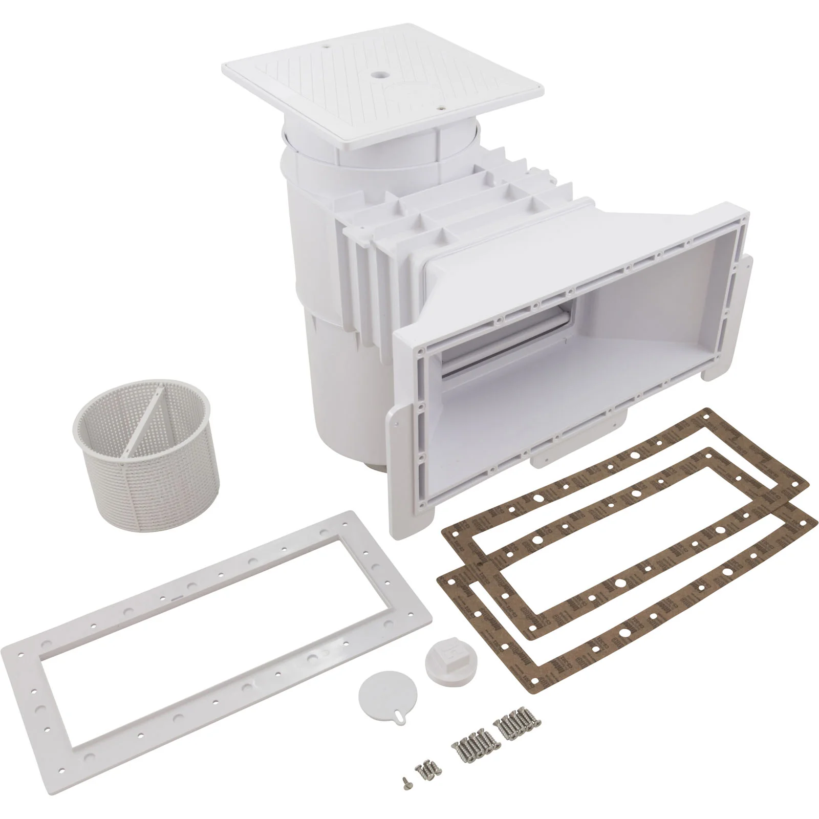 Hayward AutoSkim Inground Pool Skimmer, Vinyl / Fiberglass, 1 1/2" FIP, White (SP10852OM)