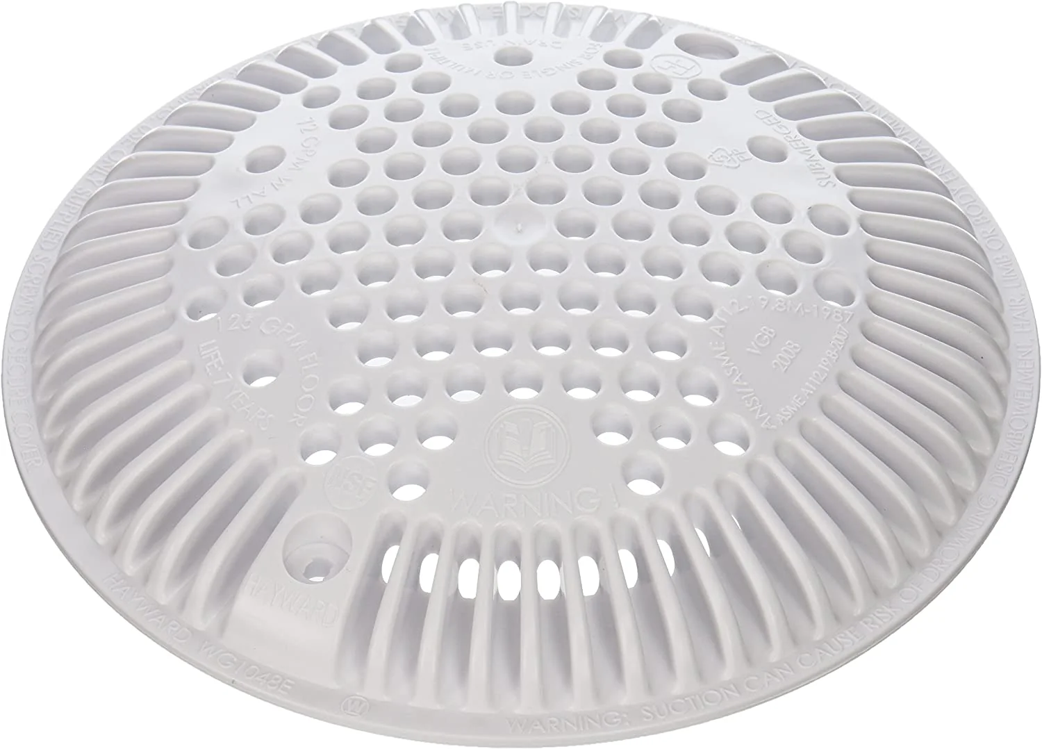 Hayward Domed Round Main Drain Cover, 8" (WGX1048E)