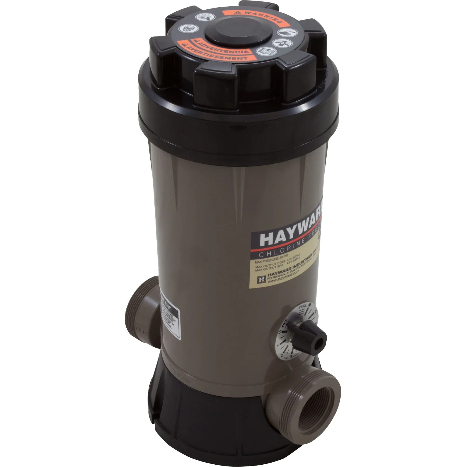 Hayward In-Line Chlorinator, 9lb. Capacity, 1.5" FIP (CL200EF)