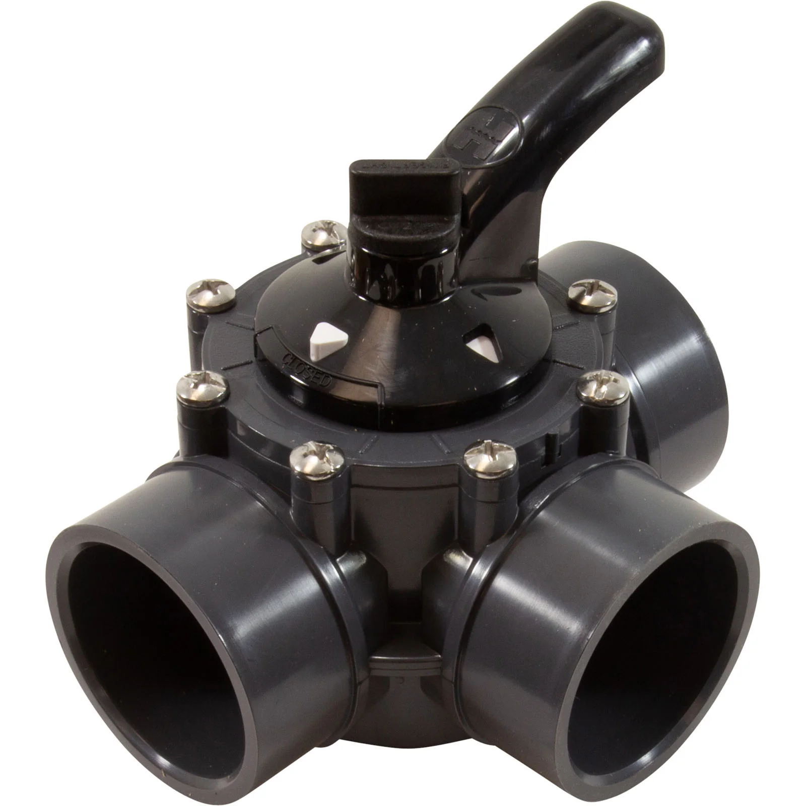 Hayward PVC Diverter Valve, 3-Way, 2 - 2 1/2" (PSV3S2DGR)