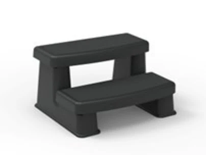 Hot Spring Spa Step, Polymer, Black
