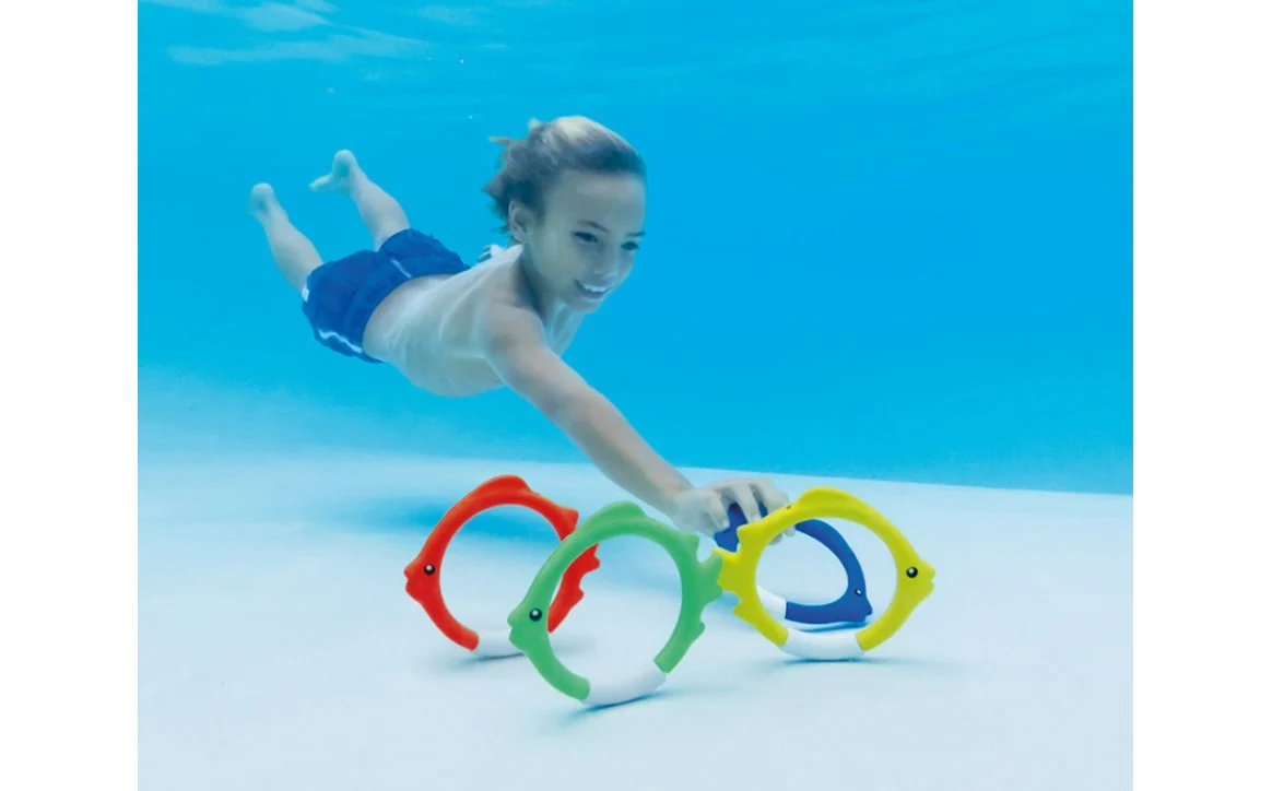 Intex 4 Color Underwater Fish Rings (55507E) - Image 2