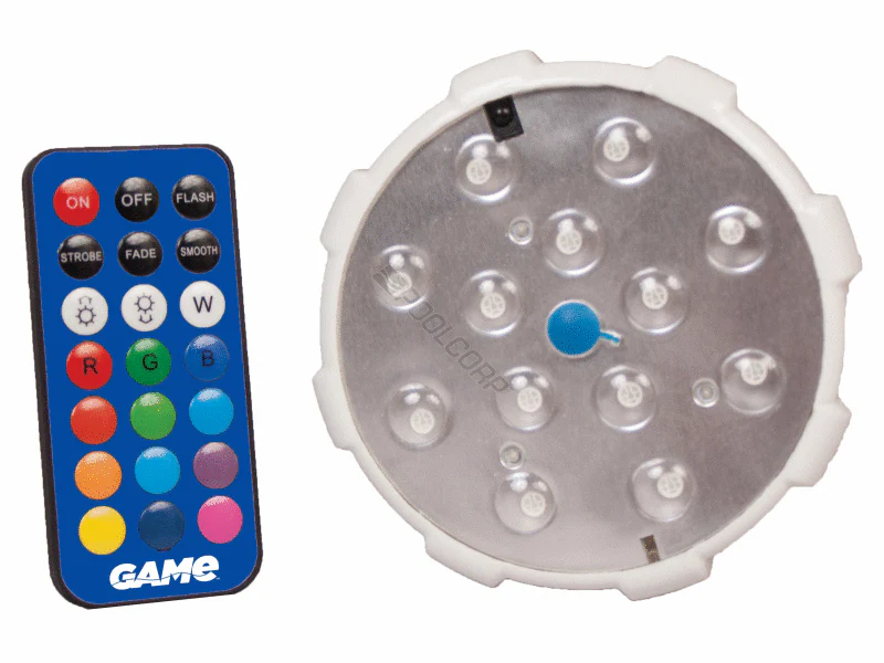 LED Color Changing Magnetic Pool Wall Light w/Remote (4307)