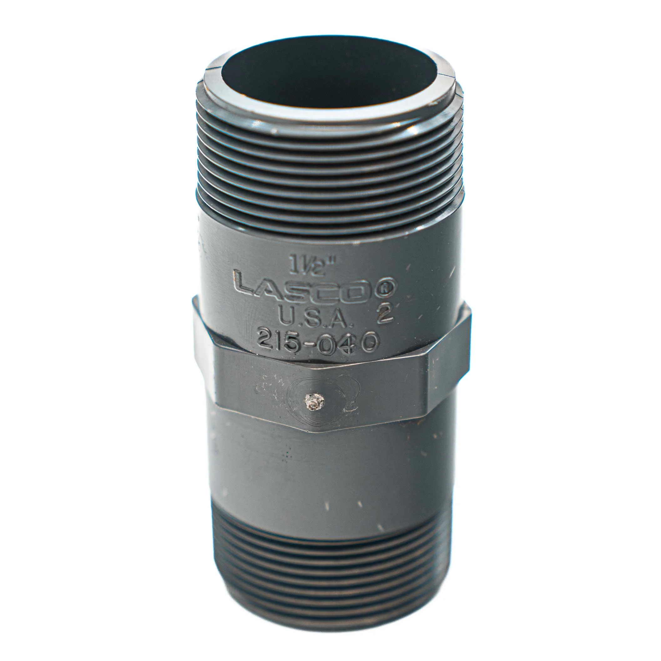 PVC Fitting, Nipple, 1 1/2" x 4", Schedule 80 (215040)