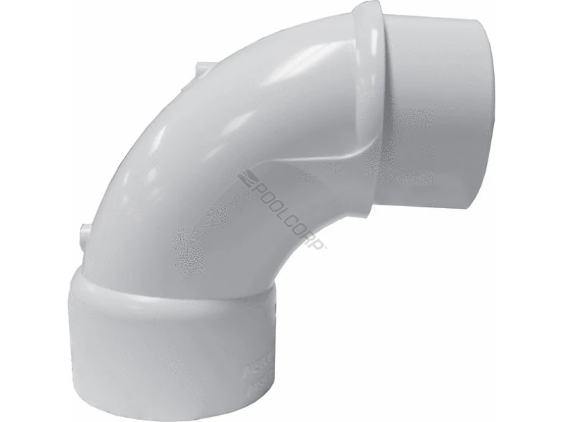 PVC Fitting, Sweep Elbow, 2" SPG x 2" Slip, 90 Degree (409020SW)